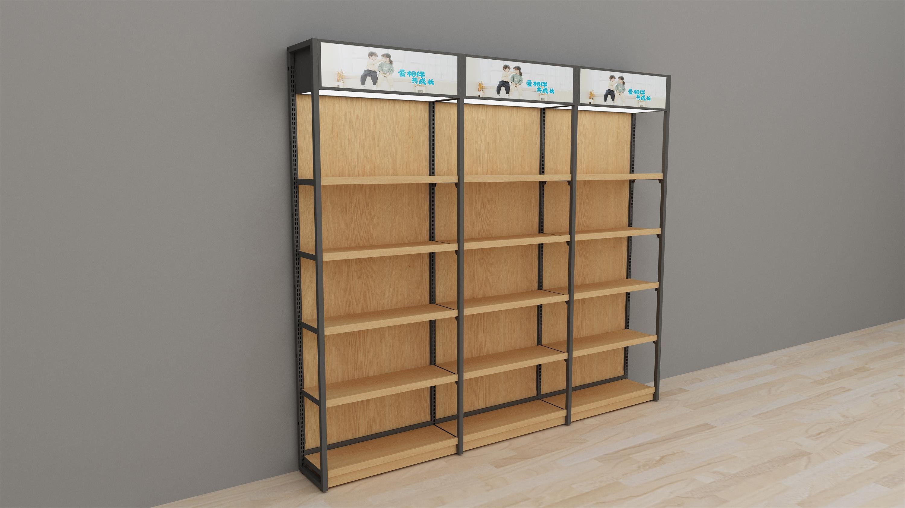 Miniso Style Store Display Shelf , Retail Display Shelving 5055Kg Per Layer Capacity