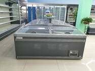 1980L Commercial Display Refrigerator Double Temperature Supermarket Freezer And Chiller