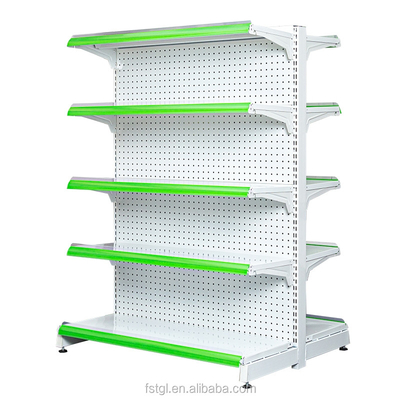 Multi Color Gondola Supermarket Shelves 120kg Capacity 500mm 450mm Width