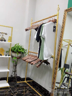Modern Design Clothes Store Rack Gold Color 120×40×145cm Size