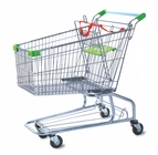European Style Shopping Cart Trolley Steel Trolley For Supermarket