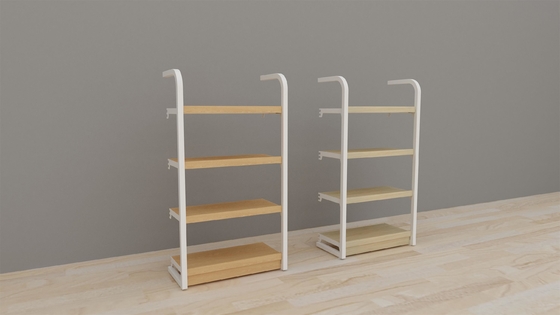 Wood Miniso Display Rack for Toy Cosmetic Retail 1200mm height