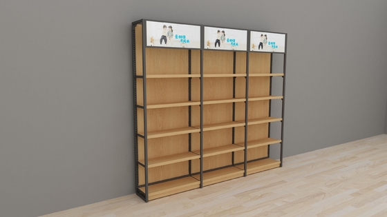 Miniso Style Store Display Shelf , Retail Display Shelving 50-55Kg Per Layer Capacity