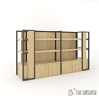 Powder Coating Wooden Retail Shelving , Retail Display Shelves 600×600×1300mm Size