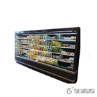 50hz 12v Supermarket Display Refrigerator For Meat Color Coated Board Material
