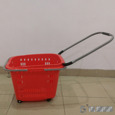 CE Certificate plastic supermarket basket 47×32×21cm with Corrosion Resistance