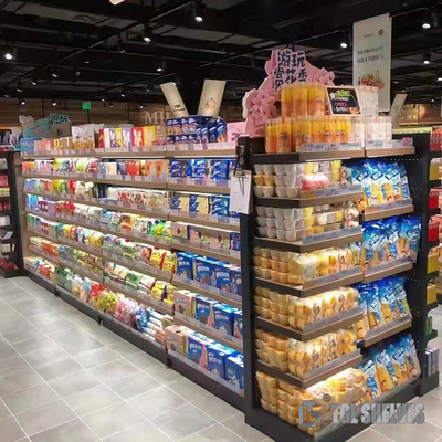 Heavy duty supermarket display shelf 100kg layer capacity 1600mm 1800mm height