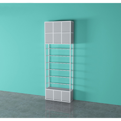 Powder Coating Miniso Display Rack For Store 50-55Kg Per Layer Loading Capacity