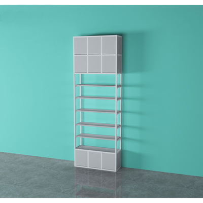 Powder Coating Miniso Display Rack For Store 50-55Kg Per Layer Loading Capacity