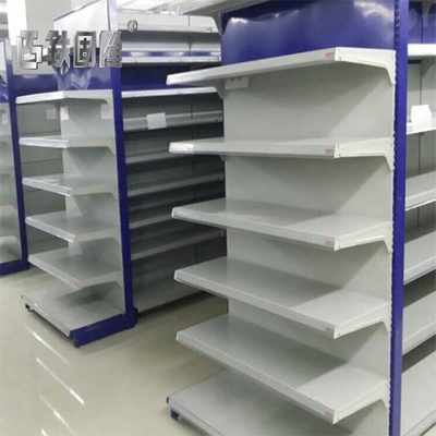 Flexible 80-120Kg/ Layer Gondola Display Rack Sturdy Supermarket Shelving Systems