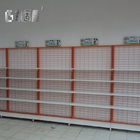 Net Backplane Wire Supermarket Display Shelf 1350mm height For Retail