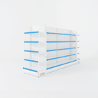 Double Columns Medical Store Display Rack White 1200mm 1500mm 1800mm Length