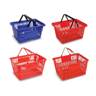 Colorful Grocery Store Basket Plastic Material 5.71"x 4.13"x 2.36" Specification