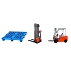 Water Resistance Plastic Euro Pallets 3 Runners HDPE Material