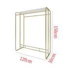 OEM Gold Garment Rack , metal clothes rack CE Certificate Electroplate Surface Finish