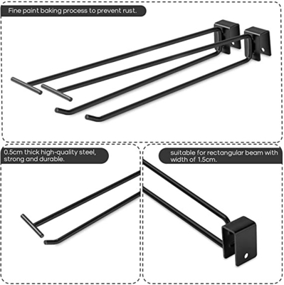 Supermarket Shelf Accessories Metal Hook Rack Display For Retail Shops