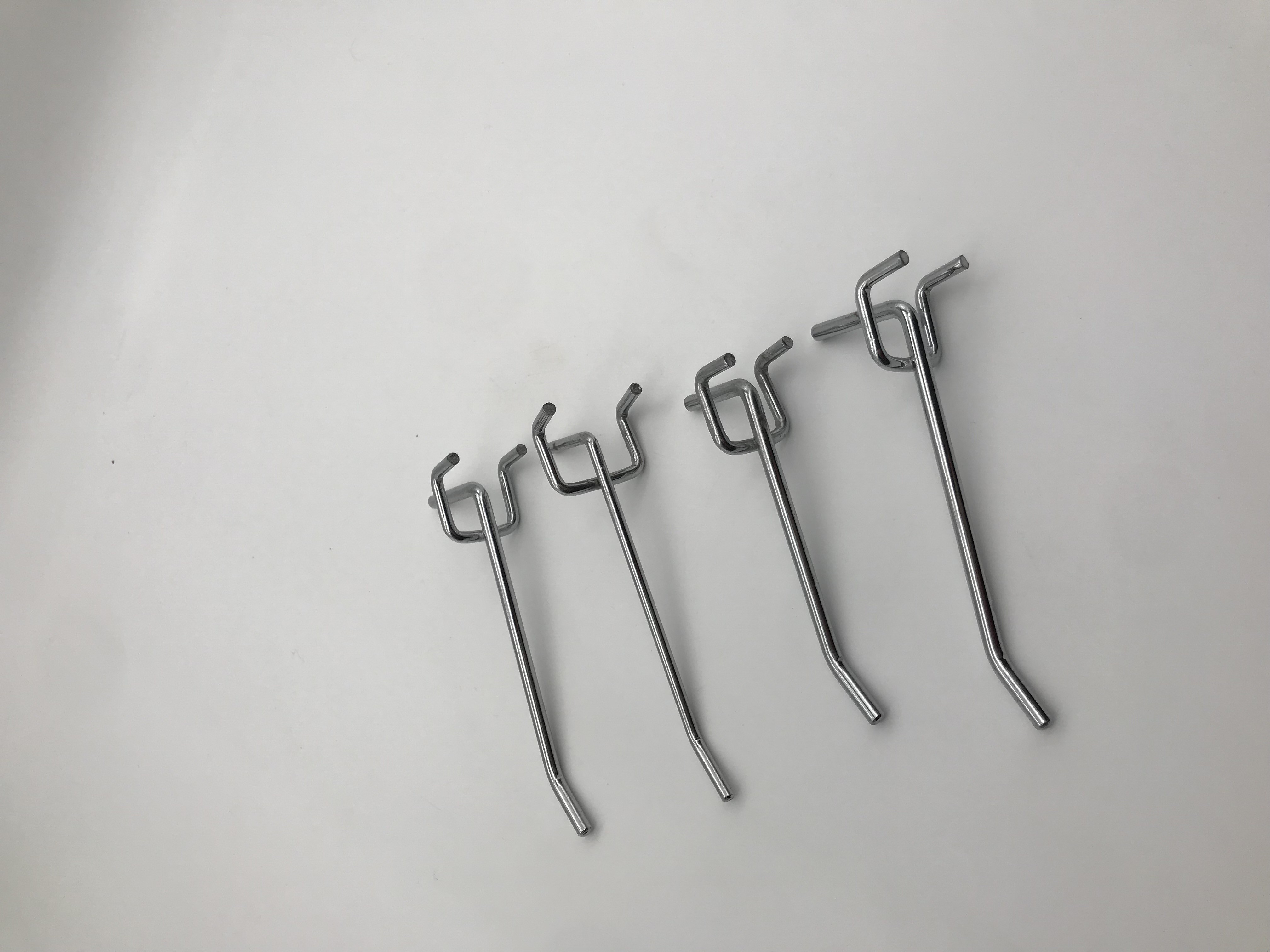 Security Hook Display Rack Pegboard Locking Security Display Hook Hole Spacing Steel Hooks for ...