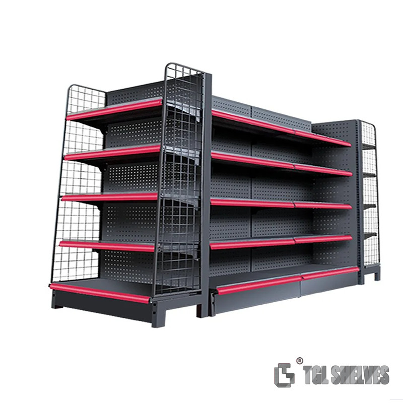 Shop Shelf Rack TGL Economic Supermarket Shelf Rack , Combinated Freely Grocery Shop ...