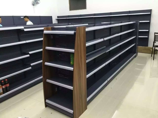 Coffee Color Convenience Store Display Shelves 30kg-50kg for each Layer 900mm Length