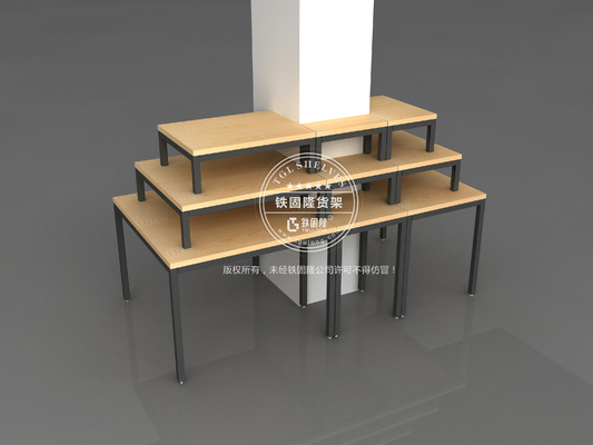 Supermarket Wooden Shop Shelving ISO Certification MDF Boards Material OEM ODM