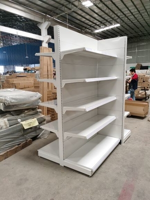 Multi Color Gondola Supermarket Shelves 120kg Capacity 500mm 450mm Width