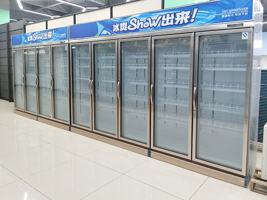 TGL Commercial Display Freezer , Open Air Beverage Cooler 0-10degree Temperature