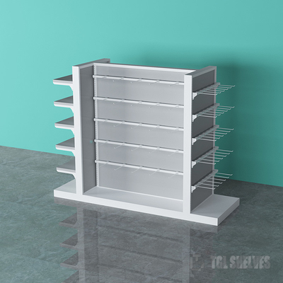 6 layers Convenience Store Rack , Display Shelving For Retail Stores 30-40KG capacity