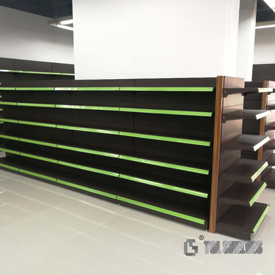 Powder Coating Supermarket Shelf Rack TGL OEM For Grocery Display
