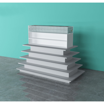 Steel Material Gondola Store Shelving L2500×W660×H1500mm Size