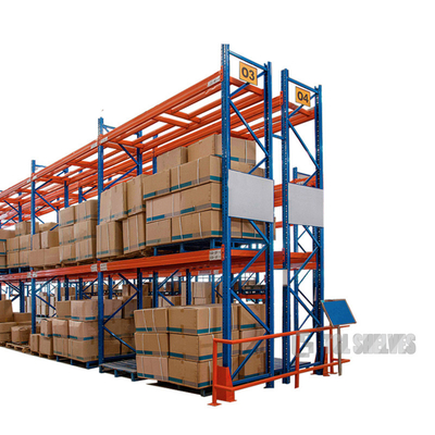 Powder Coated Storage Pallet Rack , Warehouse Metal Storage Racks 150×45×180cm Size