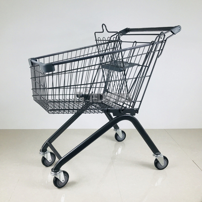 4 Wheel Supermarket Shopping Trolley 100L 530mm width 980mm height