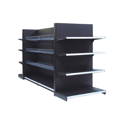 Flexible 80-120Kg/ Layer Gondola Display Rack Sturdy Supermarket Shelving Systems