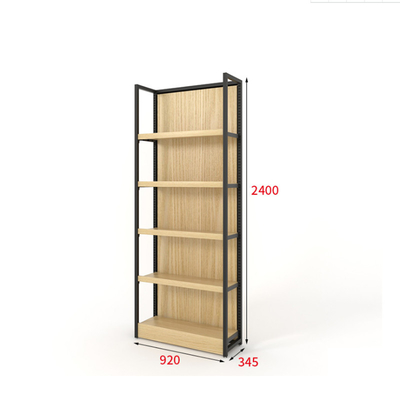 OEM 15mm Thickness Wooden Display Rack Powder Coated