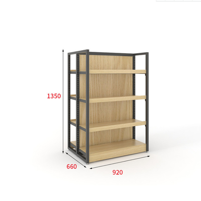 OEM 15mm Thickness Wooden Display Rack Powder Coated