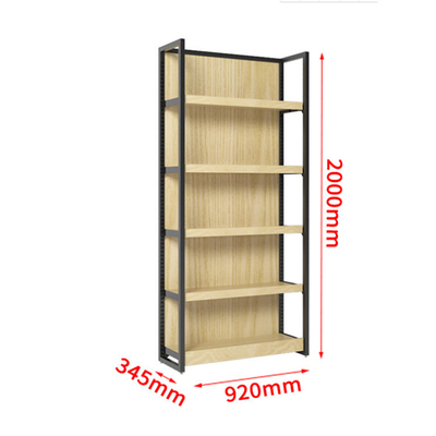 16mm Thick Wooden Convenience Store Display Shelves Light Duty Gondola 400mm width