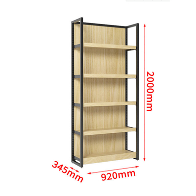 supermarket wooden display rack , Wooden Gondola Shelving Morden style