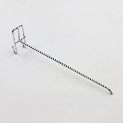 Iron Shelving Accessories Single Pegboard Hooks 10cm 20cm Length Zinc Coating