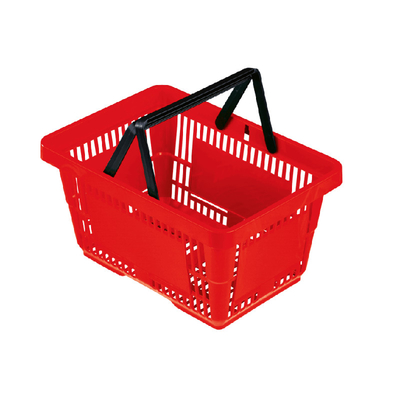 Reusable Plastic Shopping Basket For Retail Store 28L 35L 45L Capacity