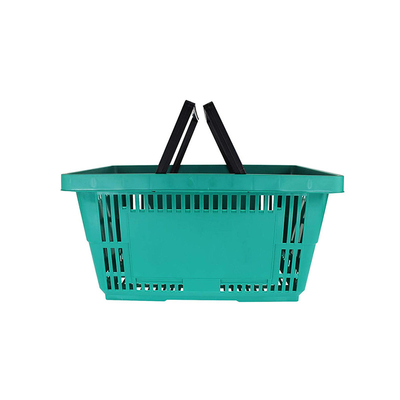 Reusable Plastic Shopping Basket For Retail Store 28L 35L 45L Capacity