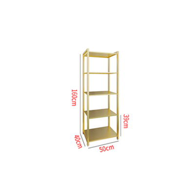 Metal Garment Clothes Store Rack Gold Color CE Certificate TGL ODM