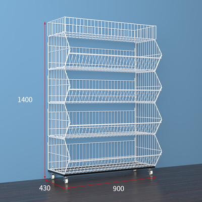 Large Size Modern Economic Supermarket Shelf Rack Cold Rolled Steel