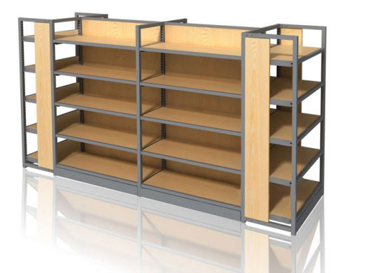 Custom Steel Supermarket Shelf Shop Display Rack Powder Coating